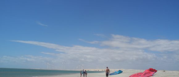 Barra, le spot de kitesurf de Pontal. Crédit Laurence Trémolet.