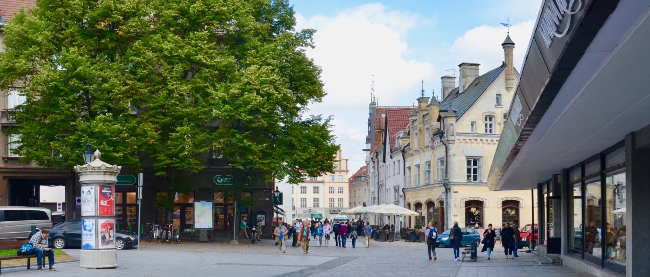 Le centre-ville de Tallinn. Crédit Camille Simonet.