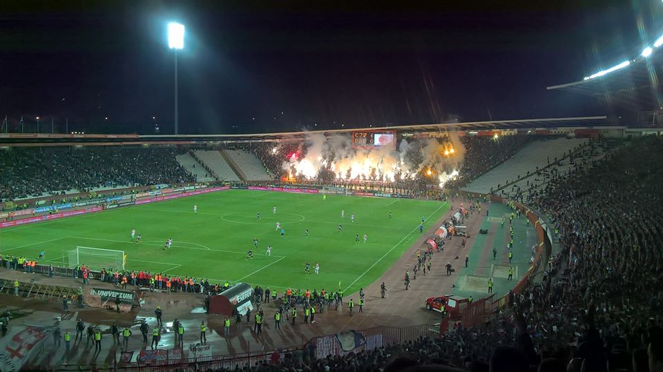 Le stade du Maracana à Belgrade. Crédit photo Pierre-Alix Pajot.