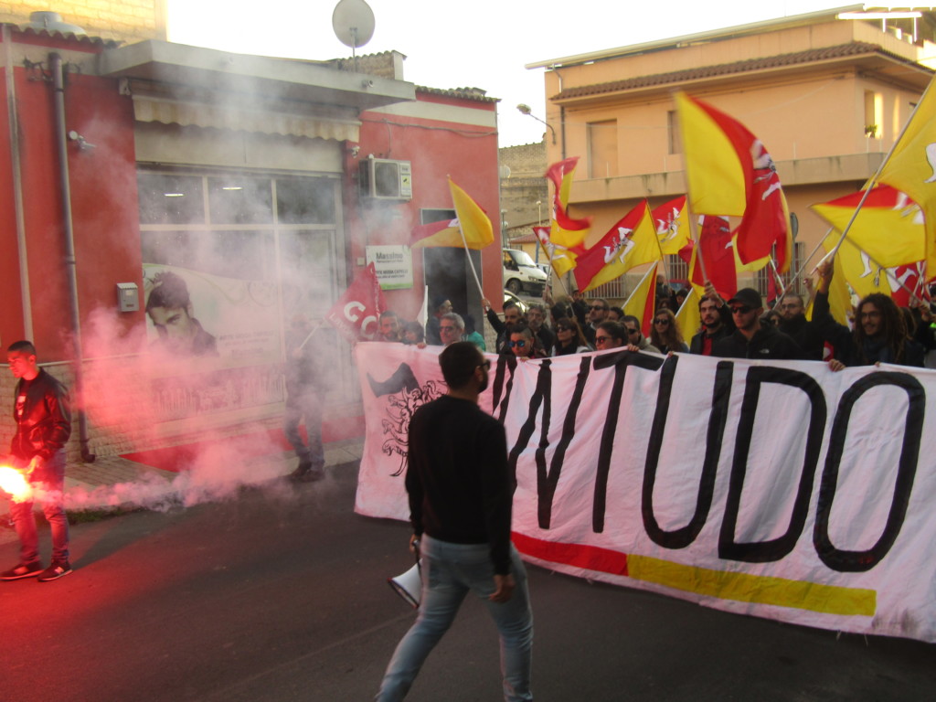 Antudo, Animus Tuus Dominus, mouvement de lutte pour l'autodétermination et l'indépendance du territoire sicilien Crédits : Elisa Querré