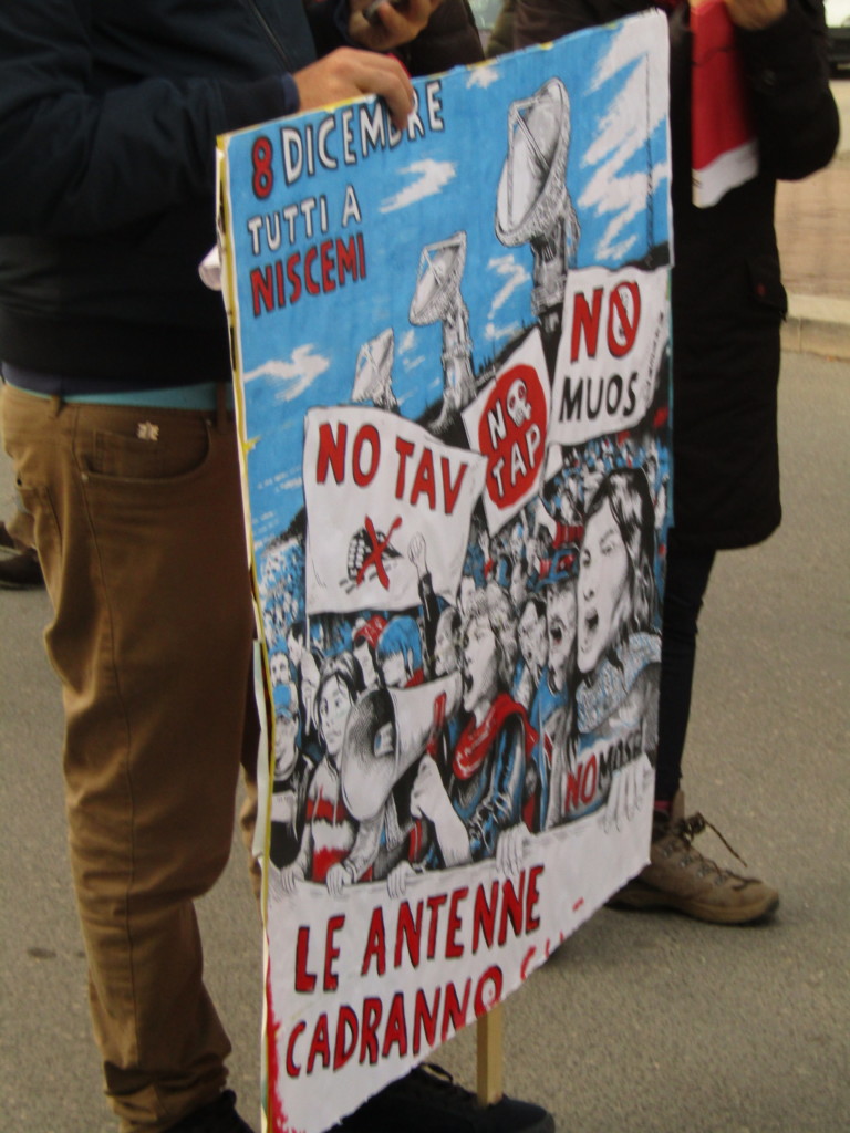 Le 8 décembre 2018, une journée de lutte contre les projets inutiles en Italie crédits : Elisa Querré