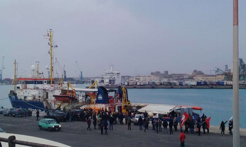 Sea Watch III dans le port de Catane Crédits : Elsa Pécot