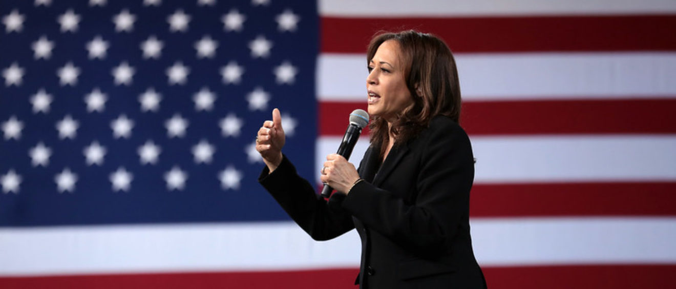 Kamala Harris au "National Forum on Wages and Working People" en 2019 à Las Vegas, dans le Nevada