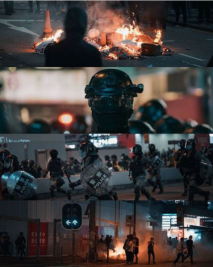 Reprise des manifestations à Mong Kok, dans la banlieue de Kowloon à Hong Kong le 29 février 2020.